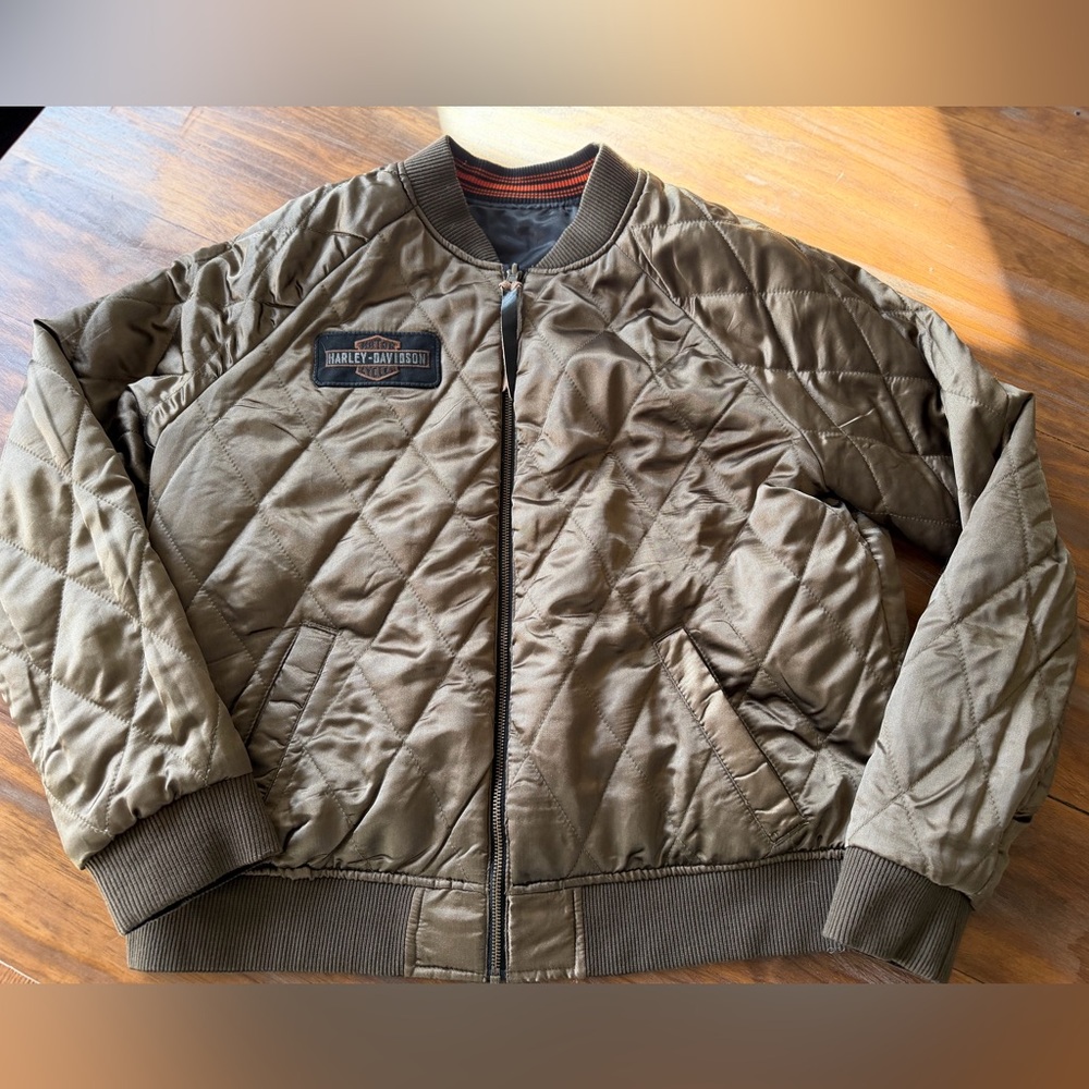 Harley-Davidson Reversible  Bomber Jacket with Patch